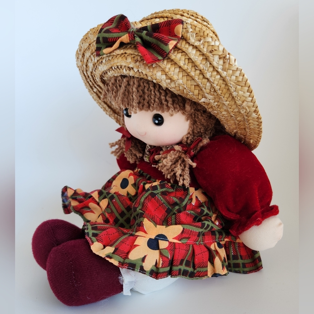 Wind Up Vintage Rag Doll That Plays "It's a small world", Head Moving -WORKING - - Picture 5 of 16